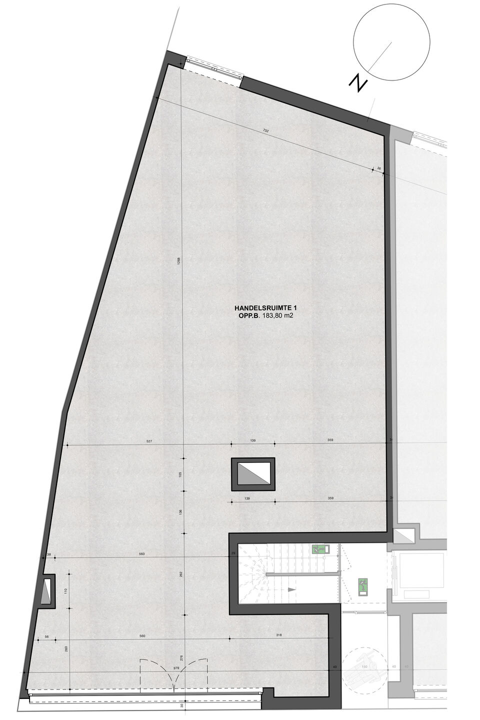 Handelsgelijksvloers 183,80 m² foto 2