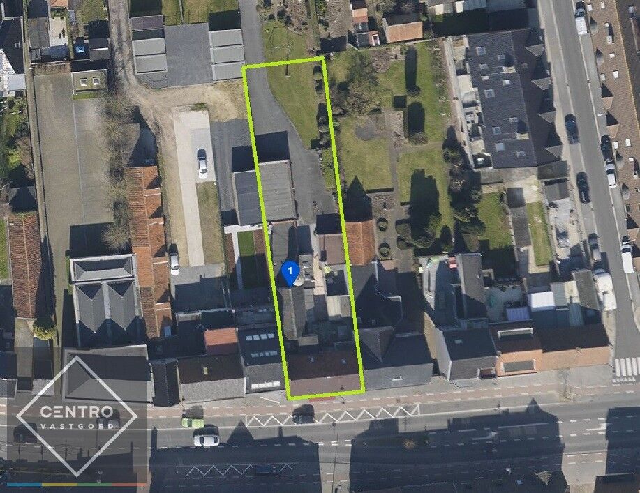 Projectgrond voor handelsruimten en-of appartementen op een zichtlocatie te Sijsele. Grondopp. : 772m² foto 1