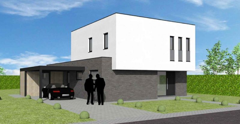 Nieuw te bouwen alleenstaande woning met vrije keuze van architectuur te Watou. foto 1