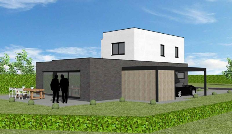 Nieuw te bouwen alleenstaande woning met vrije keuze van architectuur te Watou. foto 3