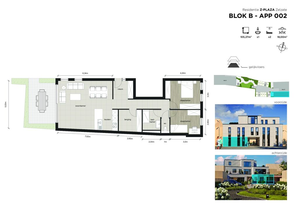 4 knappe nieuwbouwappartementen en 1 penthouse in gloednieuwe Residentie Z-Plaza II foto 8