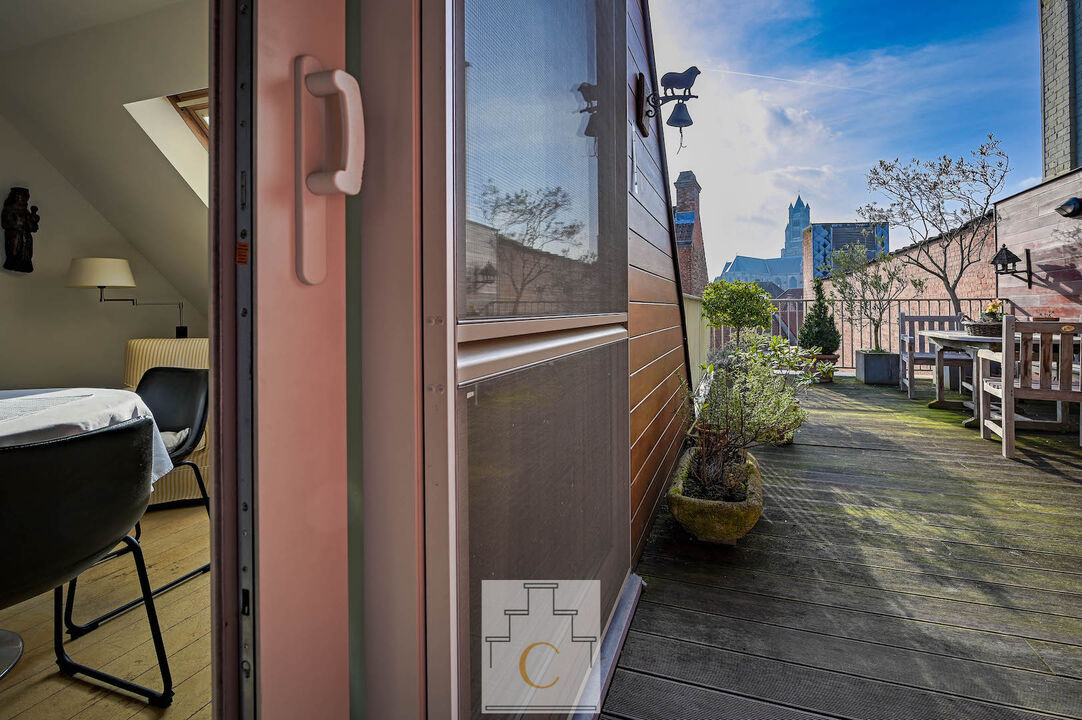 knappe penthouse met groot zonneterras en 2 autostandplaatsen in kleine luxe-residentie tussen Sint-Salvators en Markt foto 22