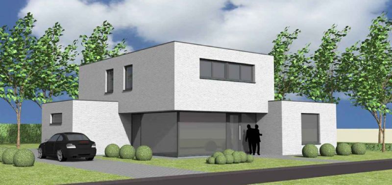 Nieuw te bouwen alleenstaande woning met vrije keuze van architectuur te Ruien. foto 1