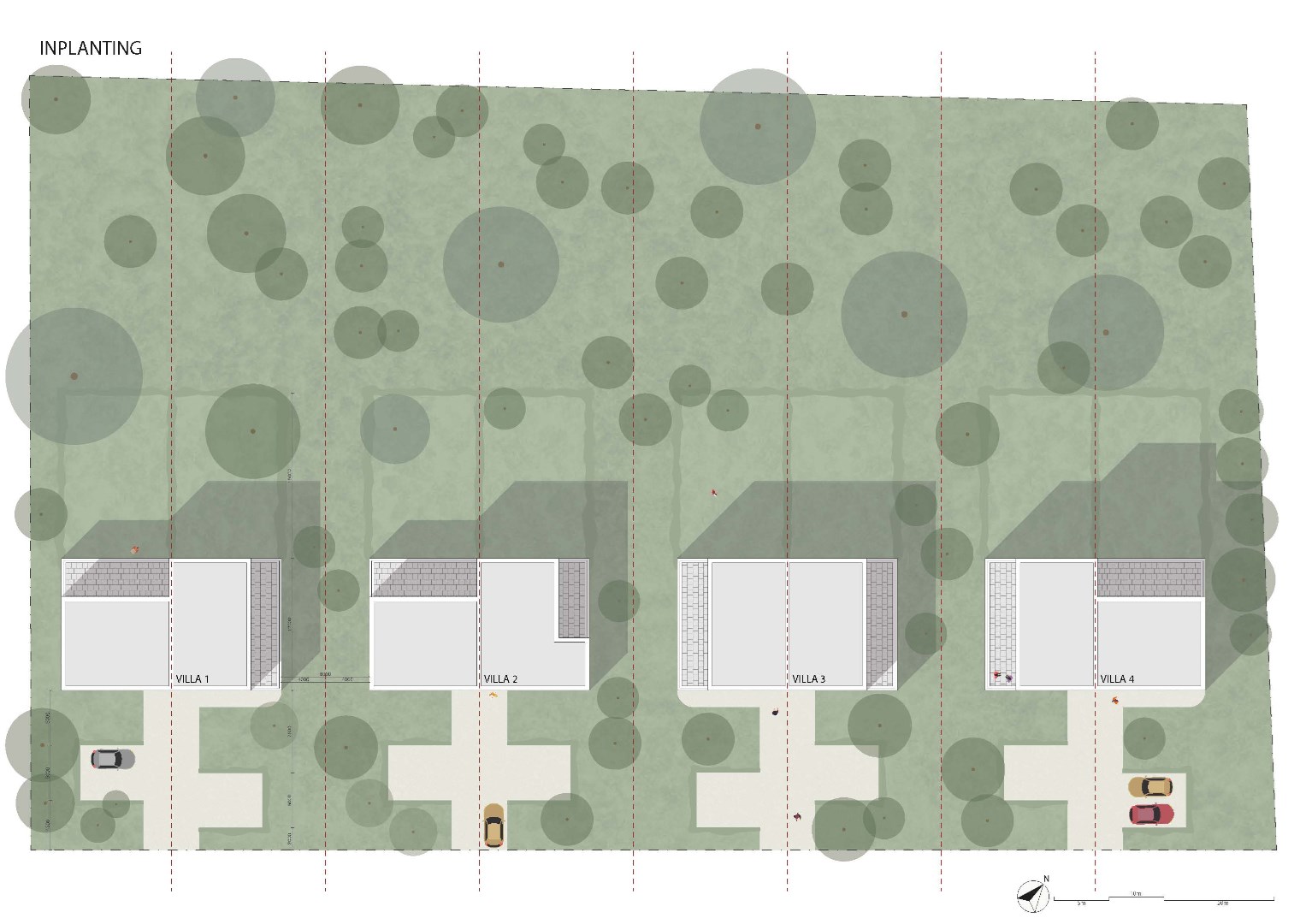 Knappe bouwgronden voor een drie-gevel villa met achterliggend bos foto 2