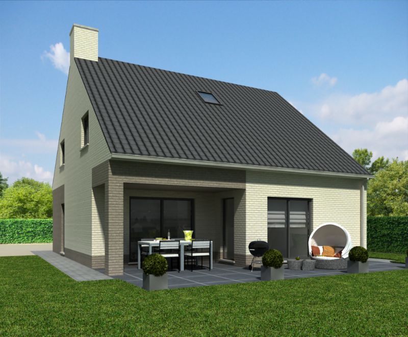Nieuw te bouwen alleenstaande woning met vrije keuze van architectuur te Hooglede. foto 2