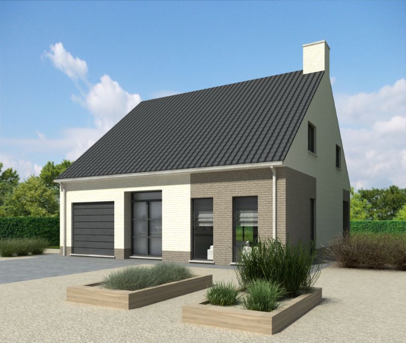 Nieuw te bouwen alleenstaande woning met vrije keuze van architectuur te Hooglede. foto 1