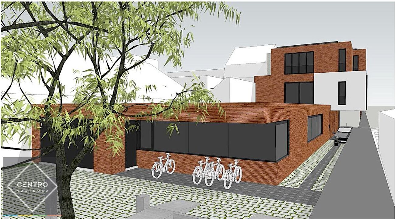 Projectgrond op AAA-locatie (ring van Brugge) voor handelsgelijkvloers/kantoor met appartement(en) en garages. Grondopp.: 725m2. foto 1