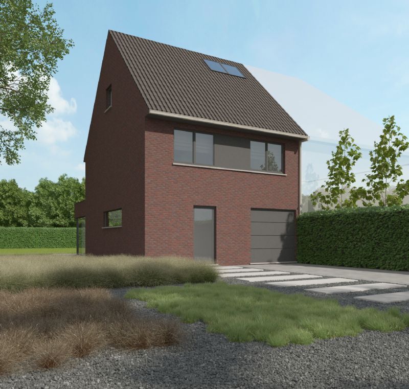 Nieuw te bouwen halfopen woning met vrije keuze van architectuur te Geraardsbergen. foto 1