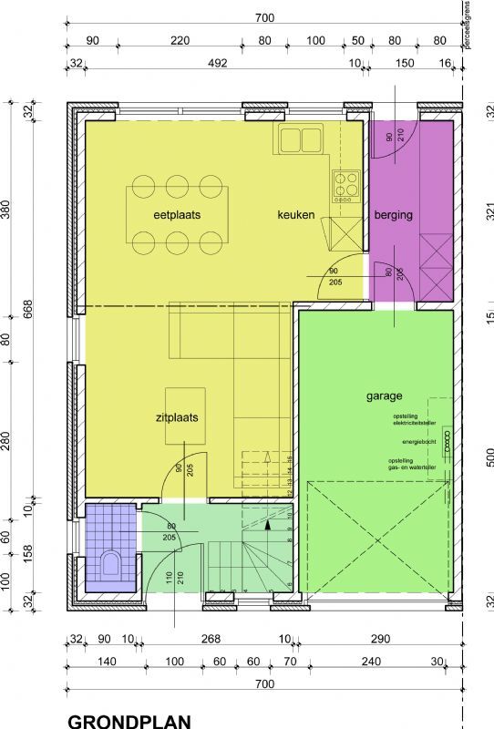 Nieuw te bouwen halfopen woning met vrije keuze van architectuur te Merendree. foto 3