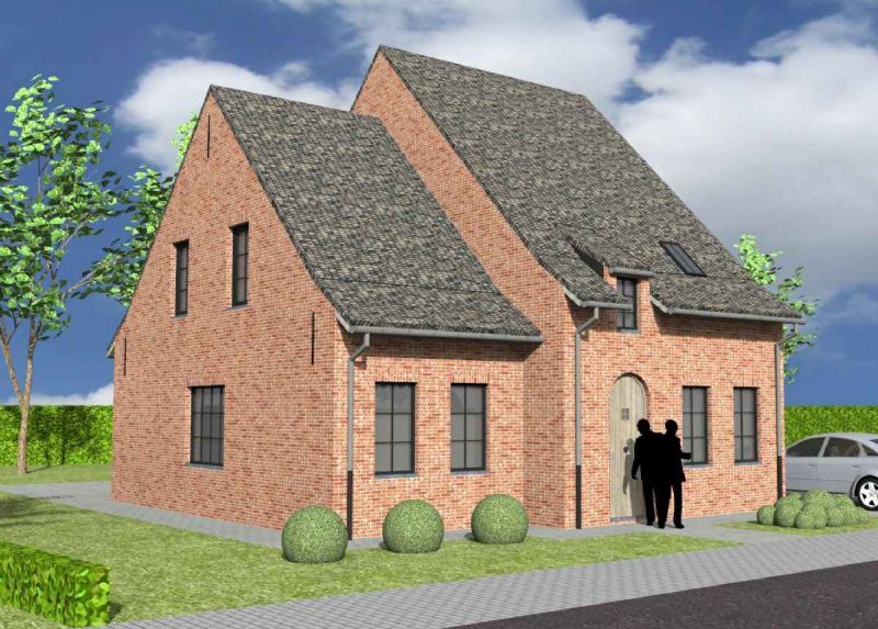 Nieuw te bouwen alleenstaande woning met vrije keuze van architectuur te Sint-Eloois-Vijve. foto 1