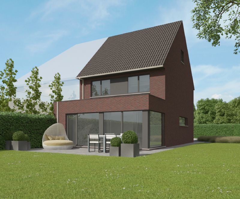 Nieuw te bouwen halfopen woning met vrije keuze van architectuur te Geraardsbergen. foto 2