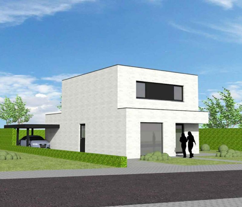 Nieuw te bouwen alleenstaande woning met vrije keuze van architectuur te Sint_Lievens_Houtem. foto 2