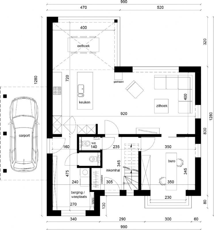 Nieuw te bouwen alleenstaande woning met vrije keuze van architectuur te Outrijve. foto 3