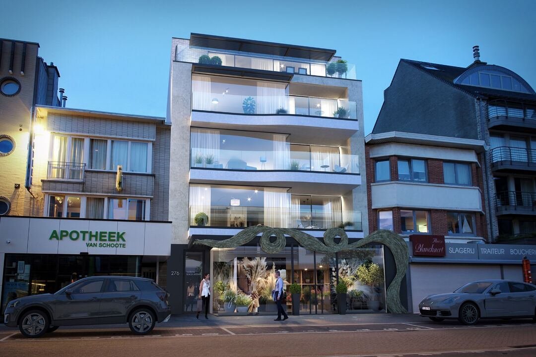Prachtige luxueuze nieuwbouwresidentie "BEACH AVENUE" te St-Idesbald / Koksijde.   Ultra ruime appartementen met 2 à 3 slaapkamers.  Mogelijkheid tot aankoop pa foto 2