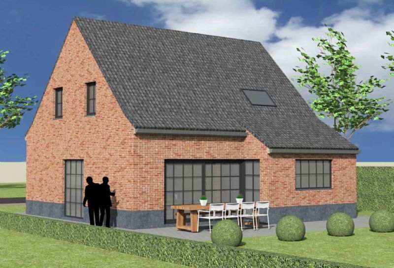 Nieuw te bouwen alleenstaande woning met vrije keuze van architectuur te Appelterre_Eichem. foto 3
