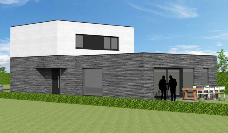 Nieuw te bouwen alleenstaande woning met vrije keuze van architectuur te Roeselare. foto 2