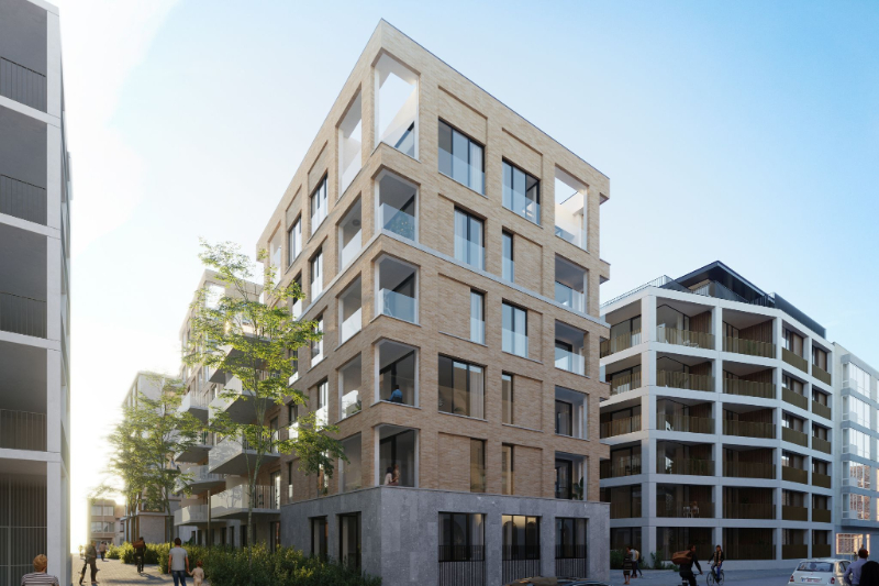 Roeselare-centrum: 40 appartementen in de Wortelstraat  zijn zeer gunstig georiënteerd. 1/2/3 slaapkamer appartementen mogelijk vanaf 158.990 euro! foto 3