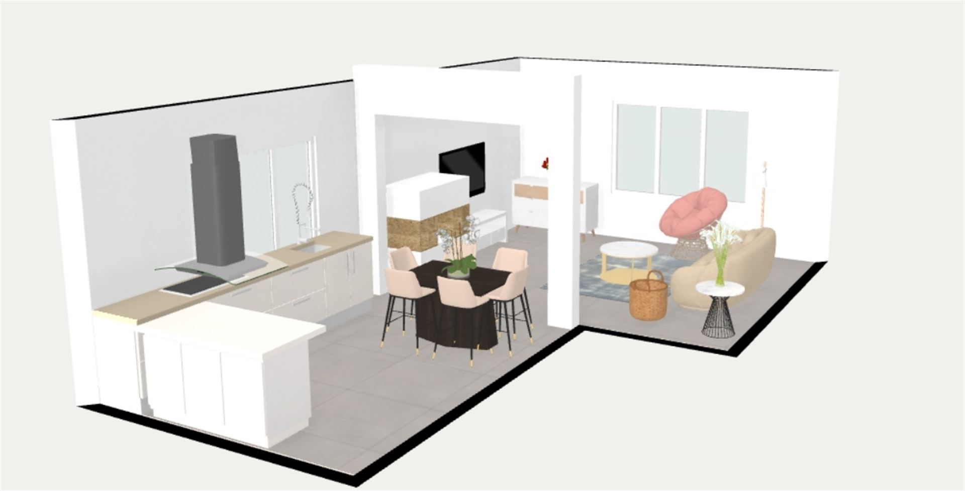 Duplex app met terras en garagebox (+ € 26.000) foto 1