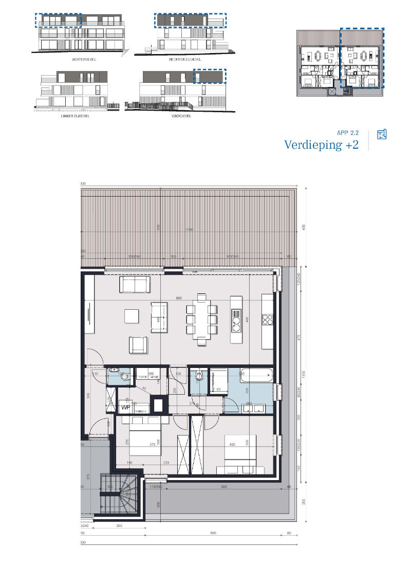 Denderleeuw, Anjelierenlaan - Steenweg - Fase 3 (Anjelierenlaan) - appartementen: Lot 12B/2.2 foto 2