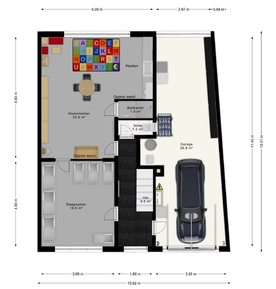 Uitstekend gelegen gezinswoning (type bel-étage) met polyvalente ruimte op het gelijkvloers foto 27