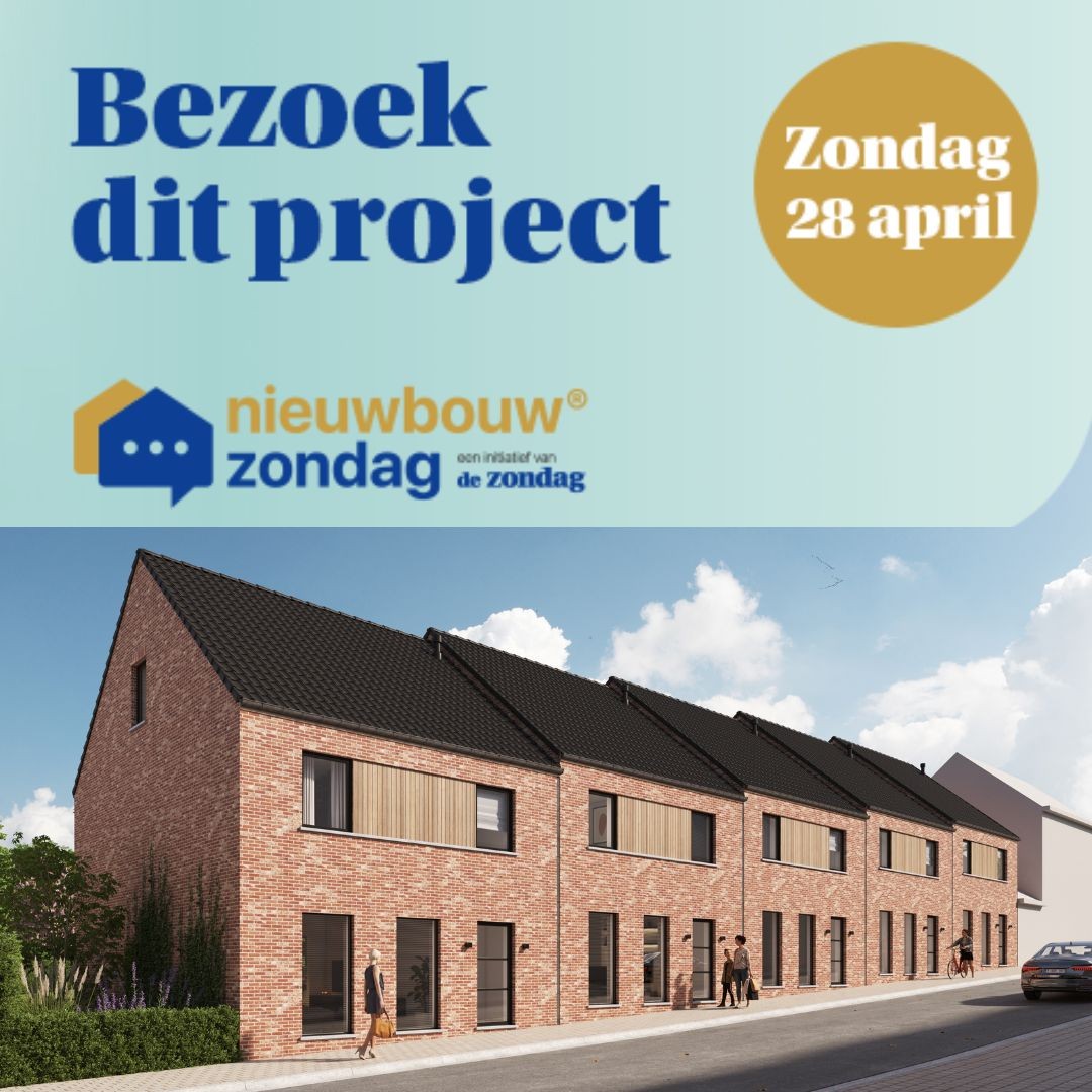 Nieuwbouwproject te Nieuwkerke bestaande uit 5 woningen en 10 garages foto 1