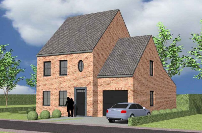 Nieuw te bouwen alleenstaande woning met vrije keuze van architectuur te Sint-Baafs-Vijve. foto 1