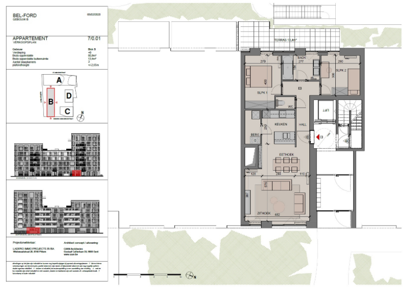 Roeselare-centrum: 40 appartementen in de Wortelstraat  zijn zeer gunstig georiënteerd. foto 2