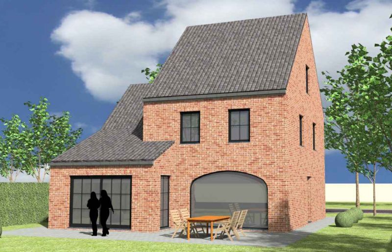 Nieuw te bouwen alleenstaande woning met vrije keuze van architectuur te Sint-Baafs-Vijve. foto 3