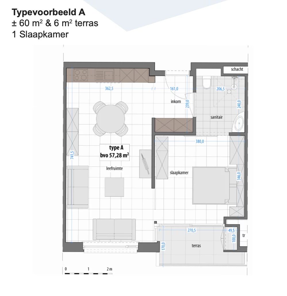 Energiezuinig tweeslaapkamer assistentiewoning te Halen. foto 4