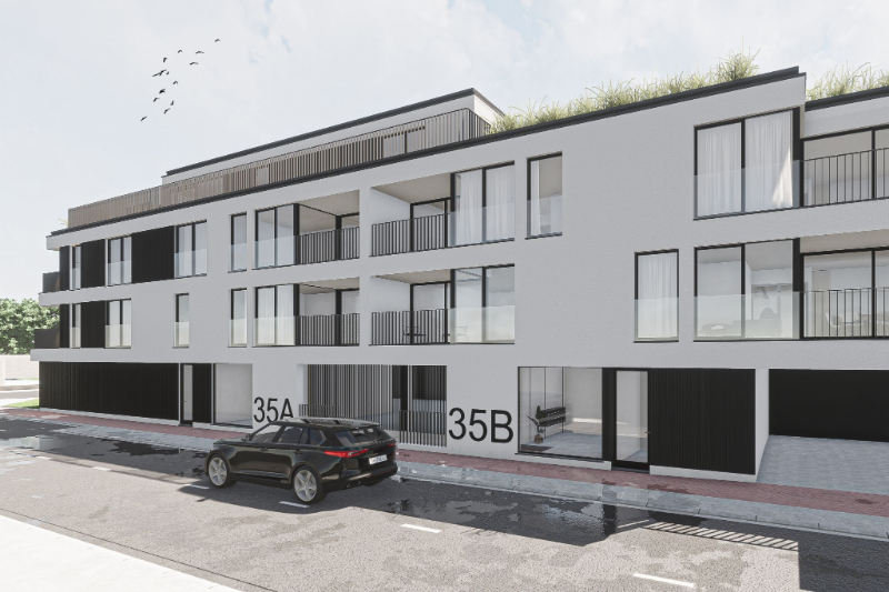 KORTEMARK: Nieuwbouwproject met 11 lichtrijke appartementen met 2 of 3 slaapkamers, terras en dubbele of enkele garagebox, genaamd “Residentie Mila en Nora” foto 2