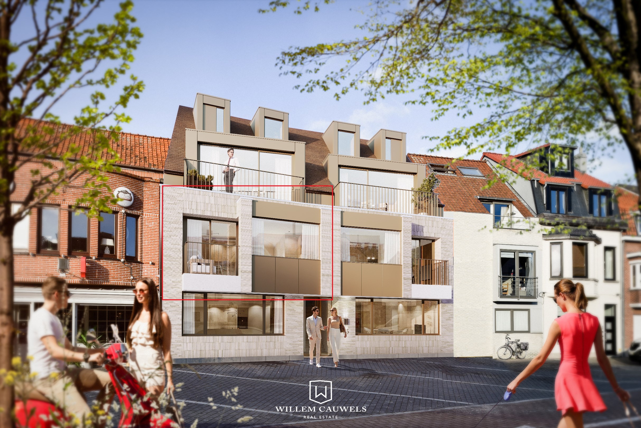 Nieuwbouwappartement met groot terras te Knokke foto 1