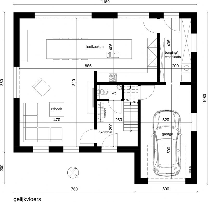 Nieuw te bouwen alleenstaande woning met vrije keuze van architectuur te Varsenare. foto 3