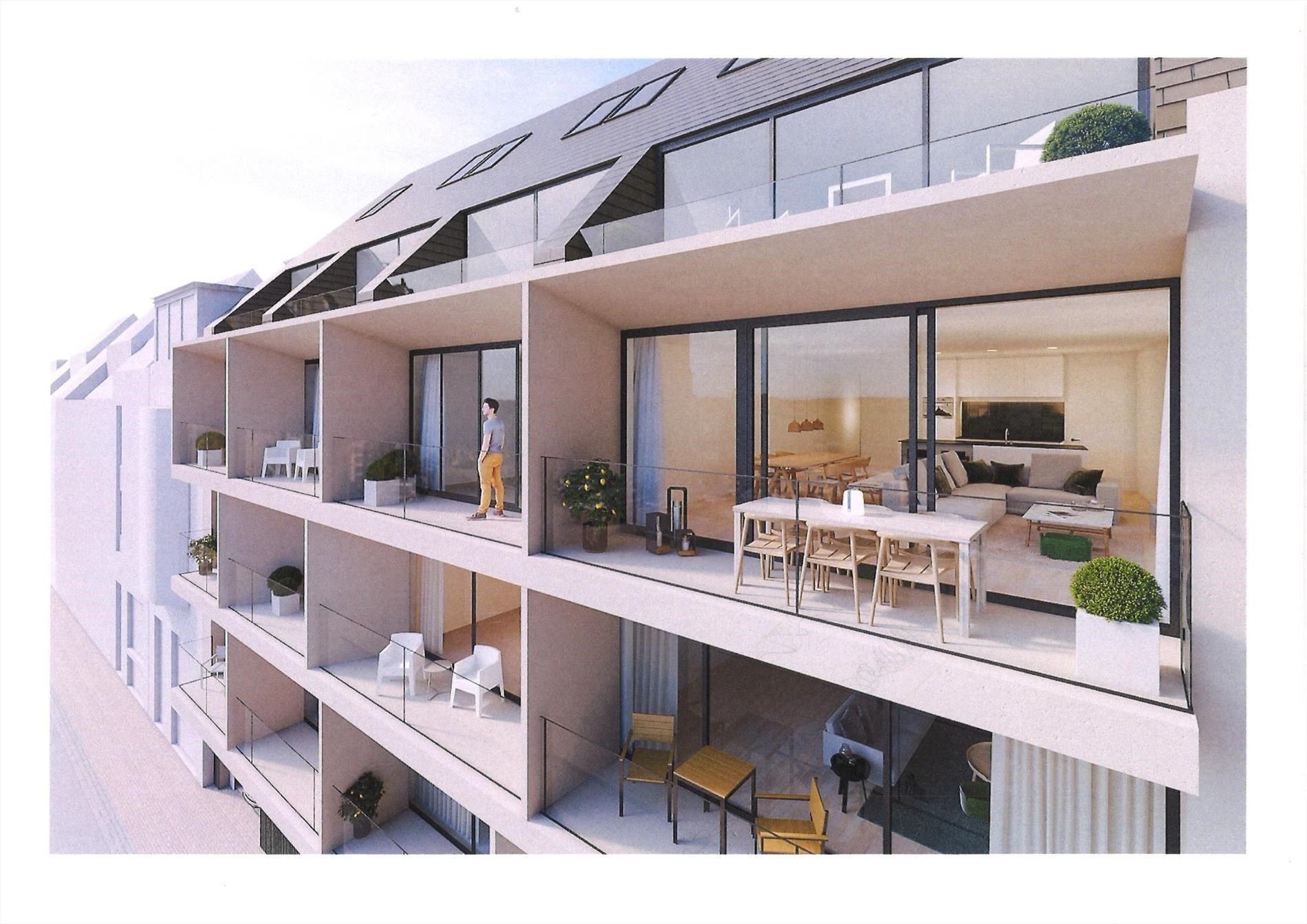 6%   BTW  mogelijk ook in 2024.  Nieuwbouw terrasresidentie  Bel  Air   I te   Oostende  dicht bij het Strand .   foto 1