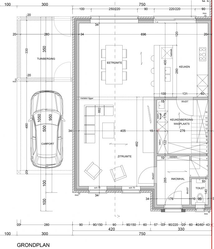 Nieuw te bouwen halfopen woning met vrije keuze van architectuur te Lauwe. foto 3