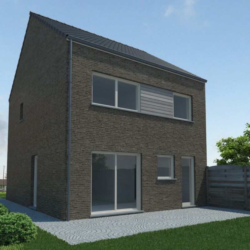 Nieuw te bouwen halfopen woning met vrije keuze van architectuur te Vrasene. foto 2