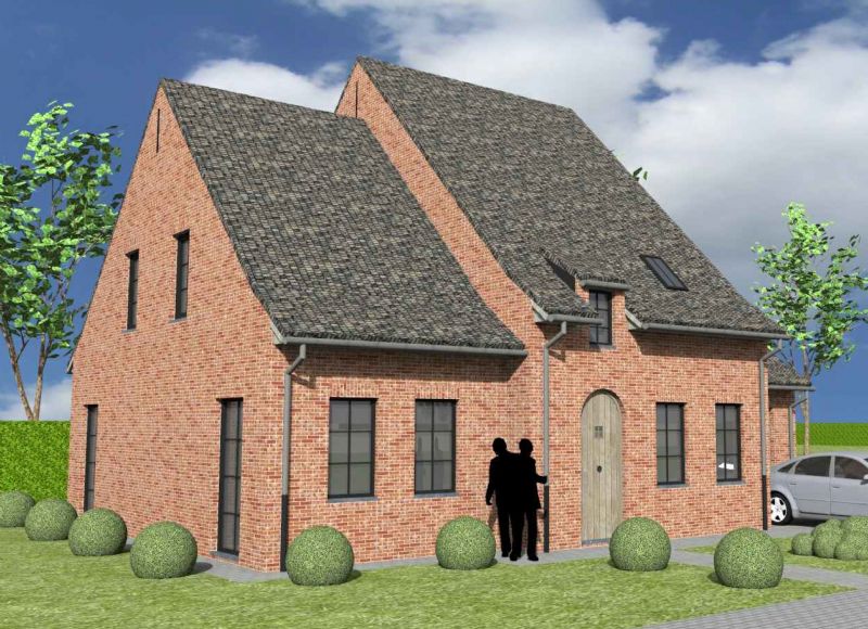 Nieuw te bouwen alleenstaande woning met vrije keuze van architectuur te Sint-Martens-Latem. foto 1