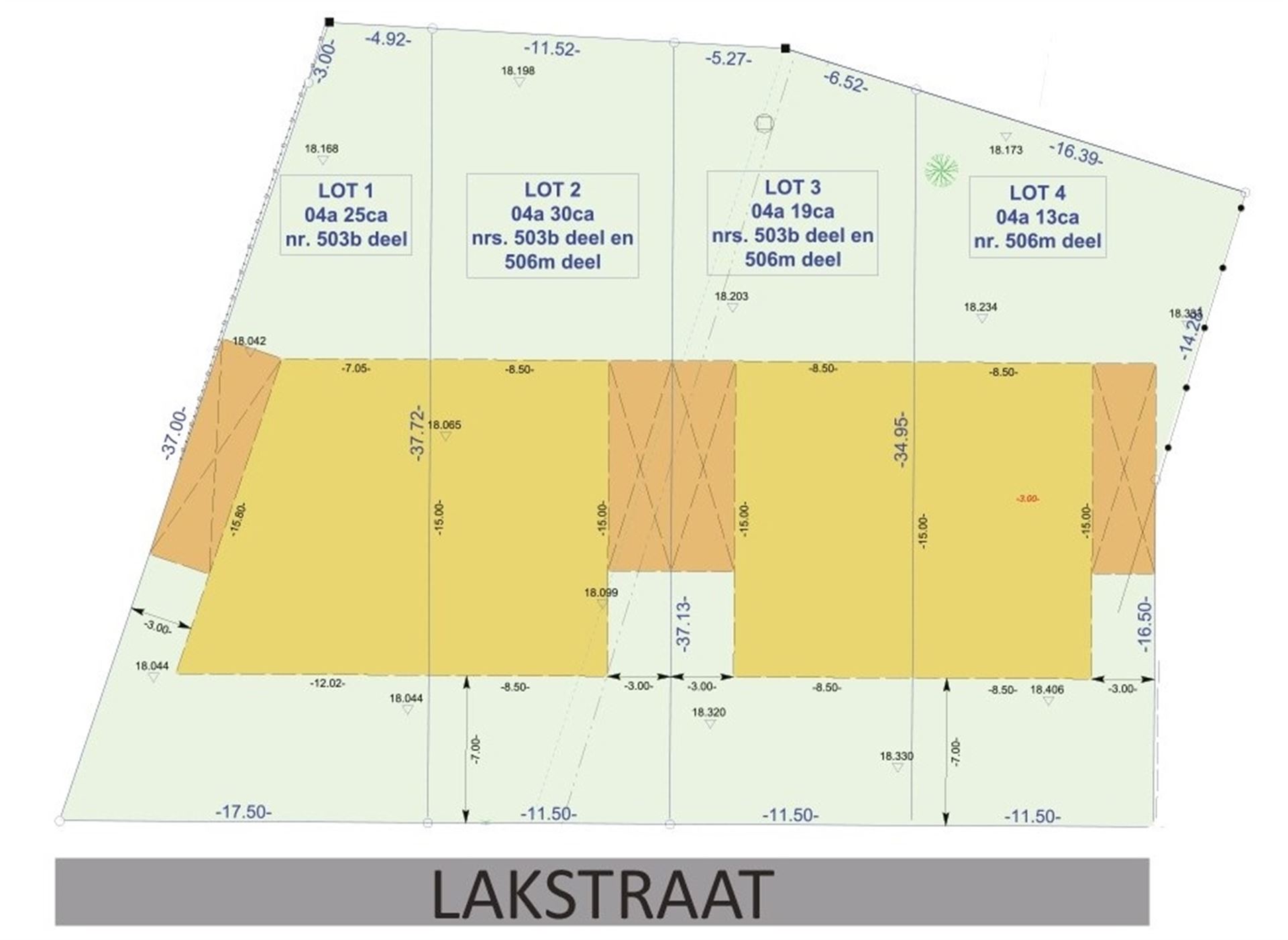 Projectgrond voor 4 HOB met vergunde plannen foto 1