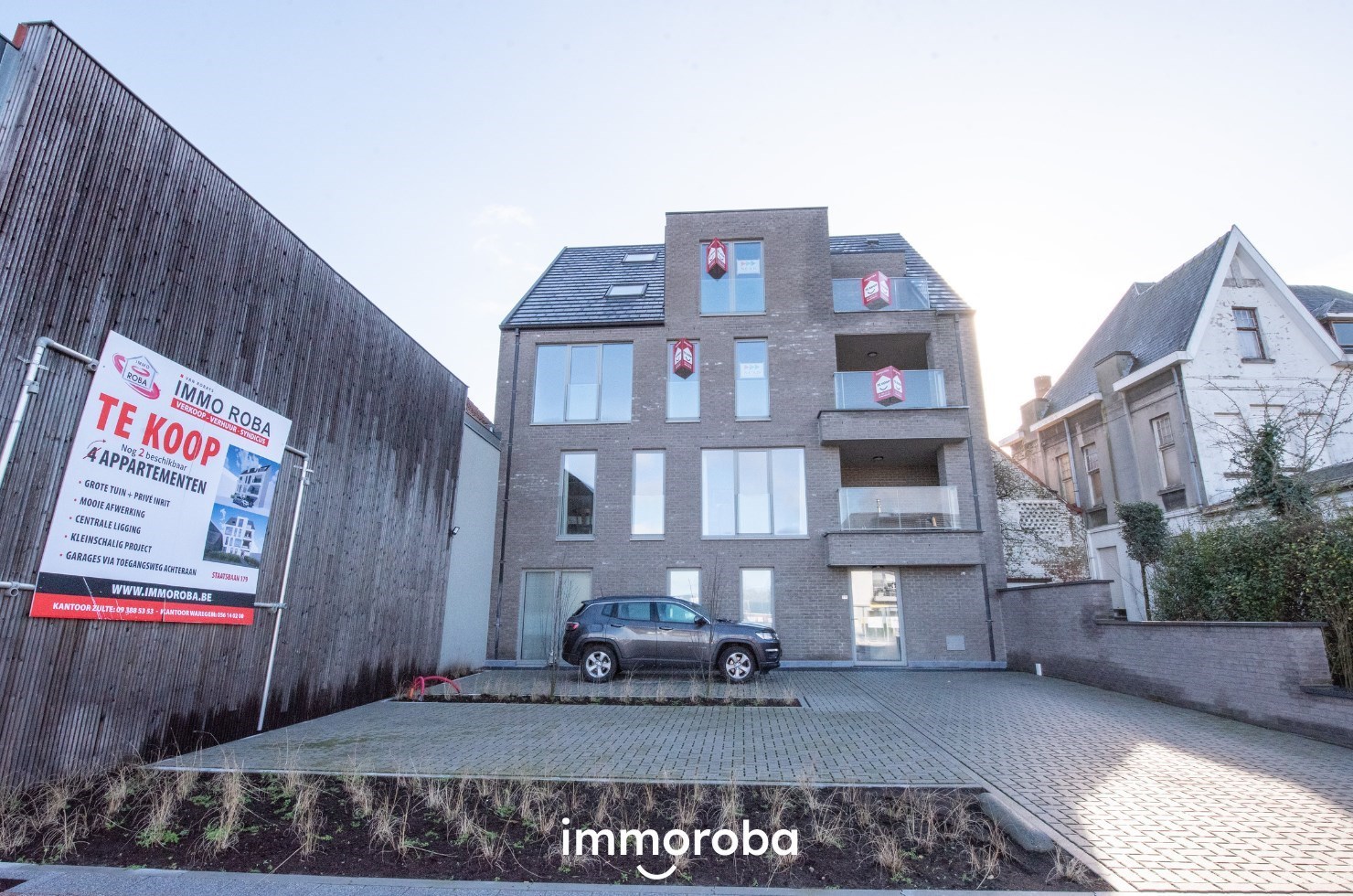 Nieuwbouwappartement op de 2e verdieping TE HUUR  in centrum Zulte met 2 terrassen! foto 1