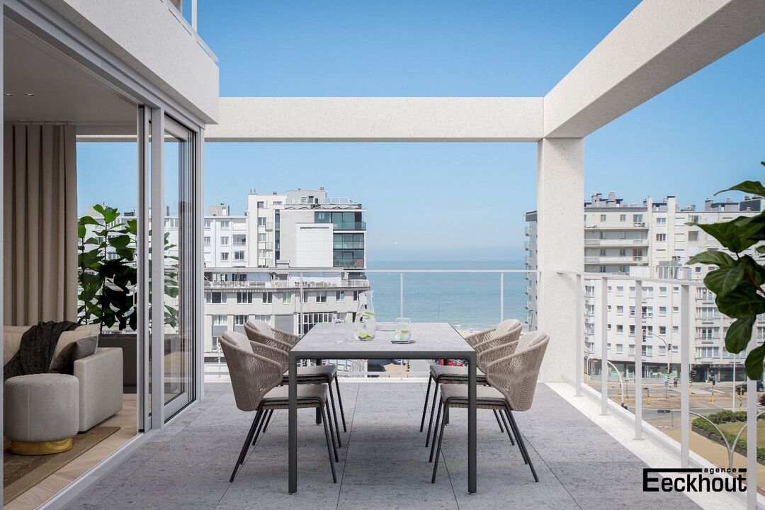 Luxueus vernieuwd appartement met zonnig terras en zicht op golfterrein en zee ! foto 1