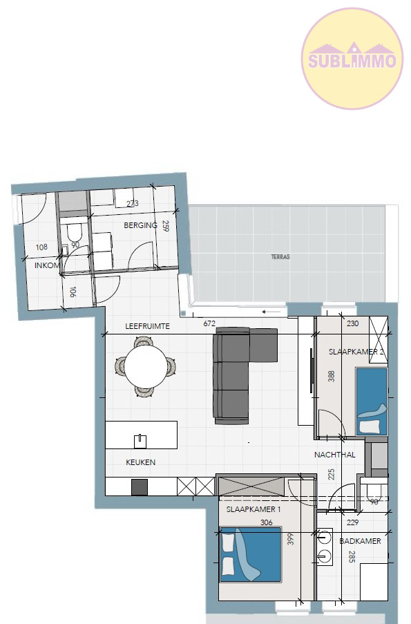 Nieuwbouwappartement op de tweede verdieping (105,30 m²) met 2 slaapkamers en terras. foto 20