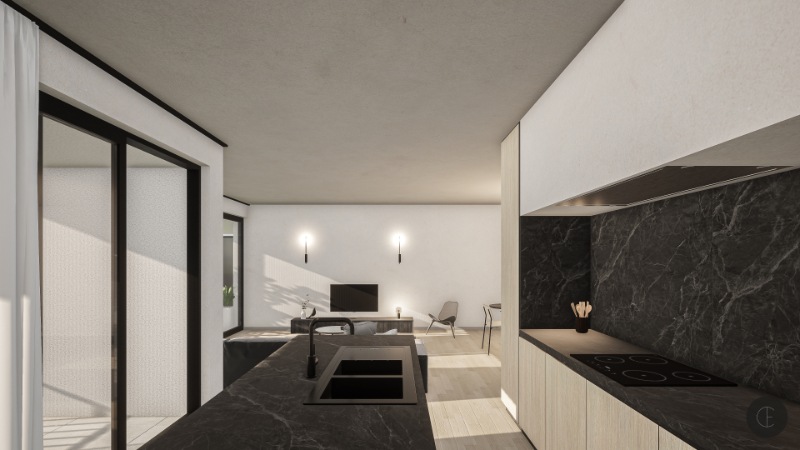 KORTEMARK: Nieuwbouwproject met 11 lichtrijke appartementen met 2 of 3 slaapkamers, terras en dubbele of enkele garagebox, genaamd “Residentie Mila en Nora” foto 11