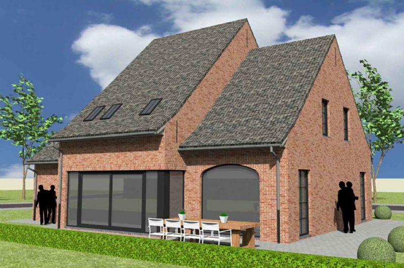 Nieuw te bouwen alleenstaande woning met vrije keuze van architectuur te Sint-Martens-Latem. foto 4