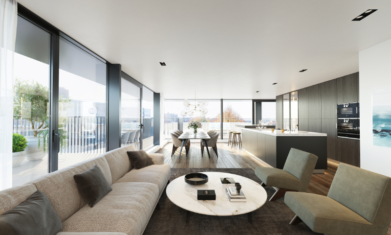 Roeselare-centrum : Aan de Hendrik Consciencestraat komen 19 woonunits in het stijlvolle appartementsgebouw "Maene". foto 7