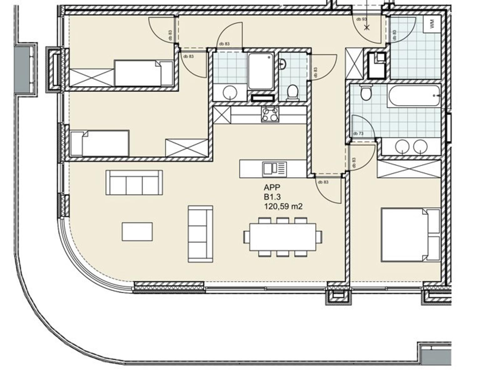 Prachtig klassevol 3-slaapkamerappartement op een TOP-locatie in Merksplas met groot terras (43 m²), ondergrondse berging en autostaanplaats. foto 19