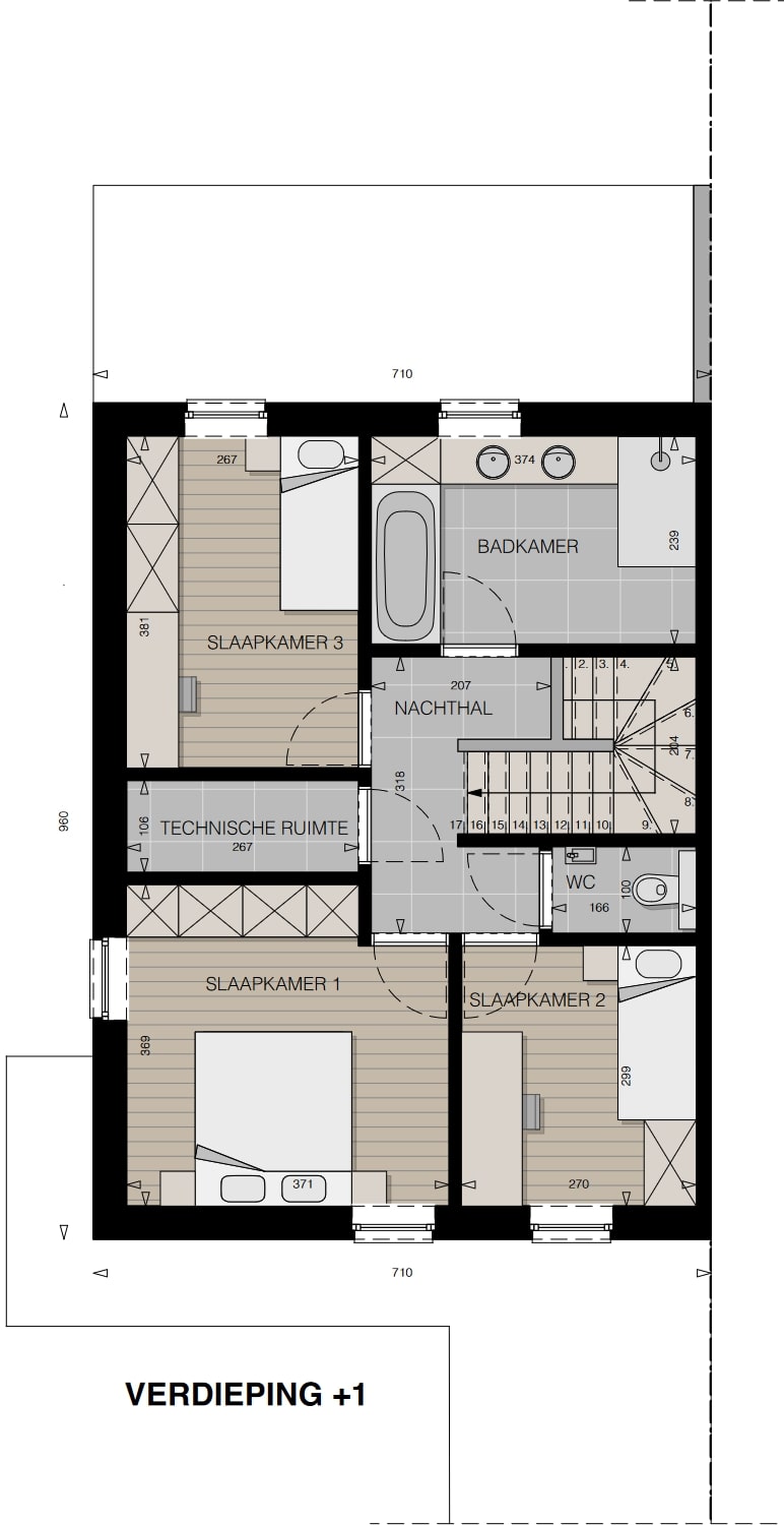 Vier moderne halfopen woningen  foto 5