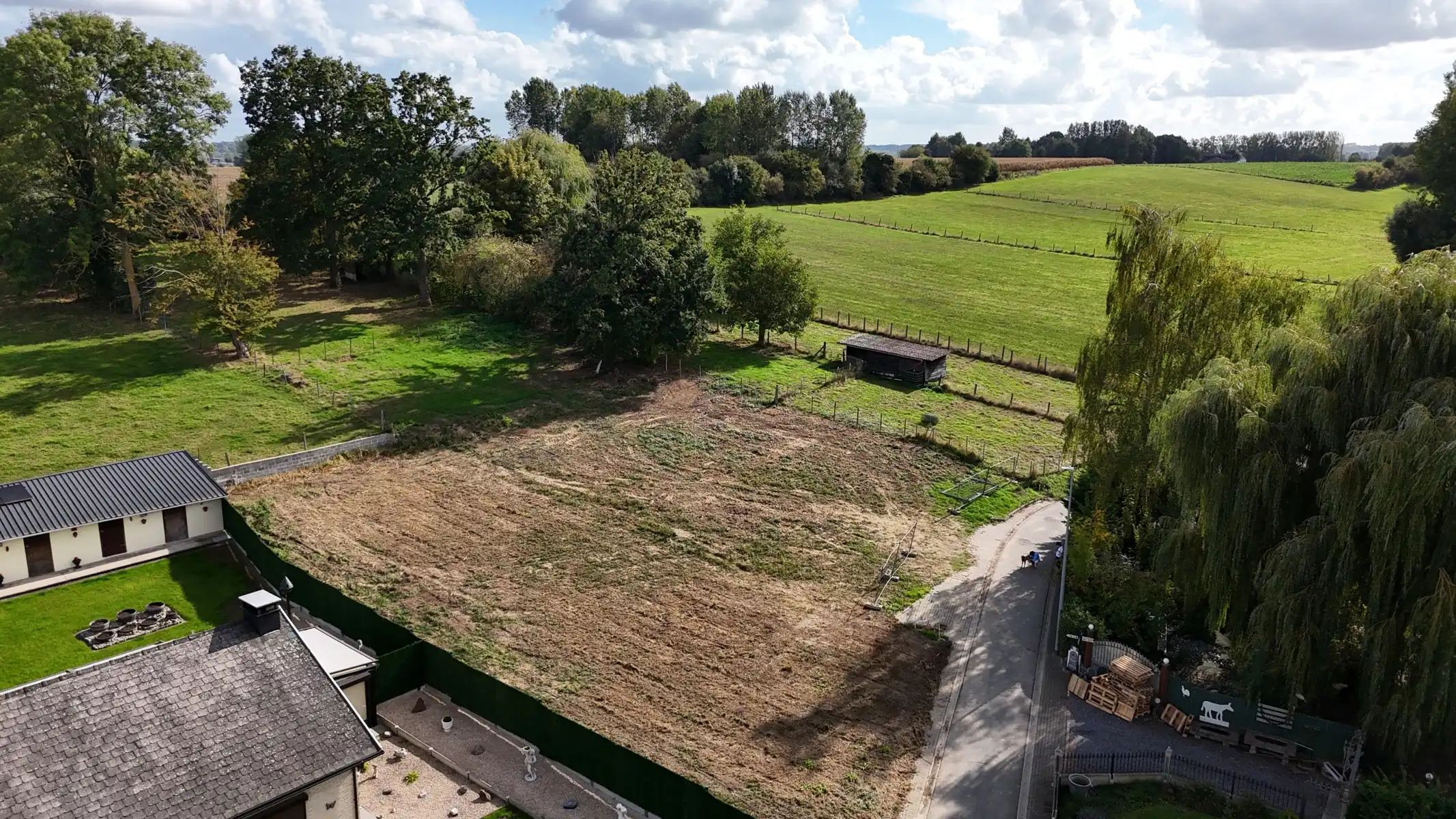 Bouwgrond open bebouwing op rustige ligging in Aspelare foto 3