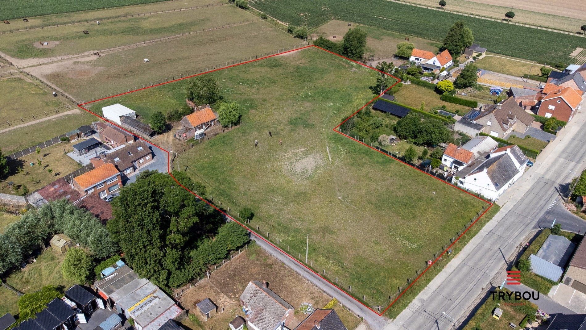 Landelijke, te renoveren woning op 9245 m² in Houthulst op rustige ligging foto 2