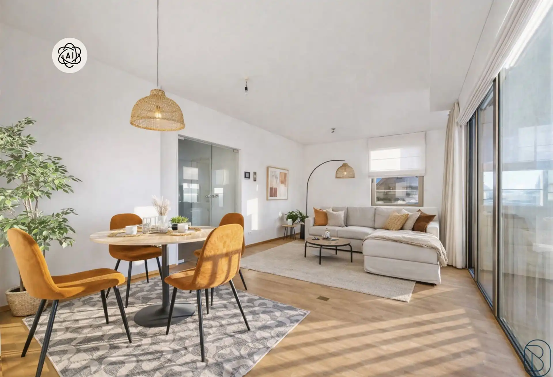 TOPGELEGEN APPARTEMENT met 2 slaapkamers en leuk ZONNETERRAS foto 4