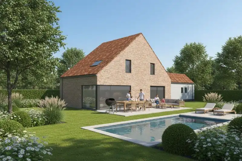 Nieuw te bouwen alleenstaande woning te Oostnieuwkerke. foto 2