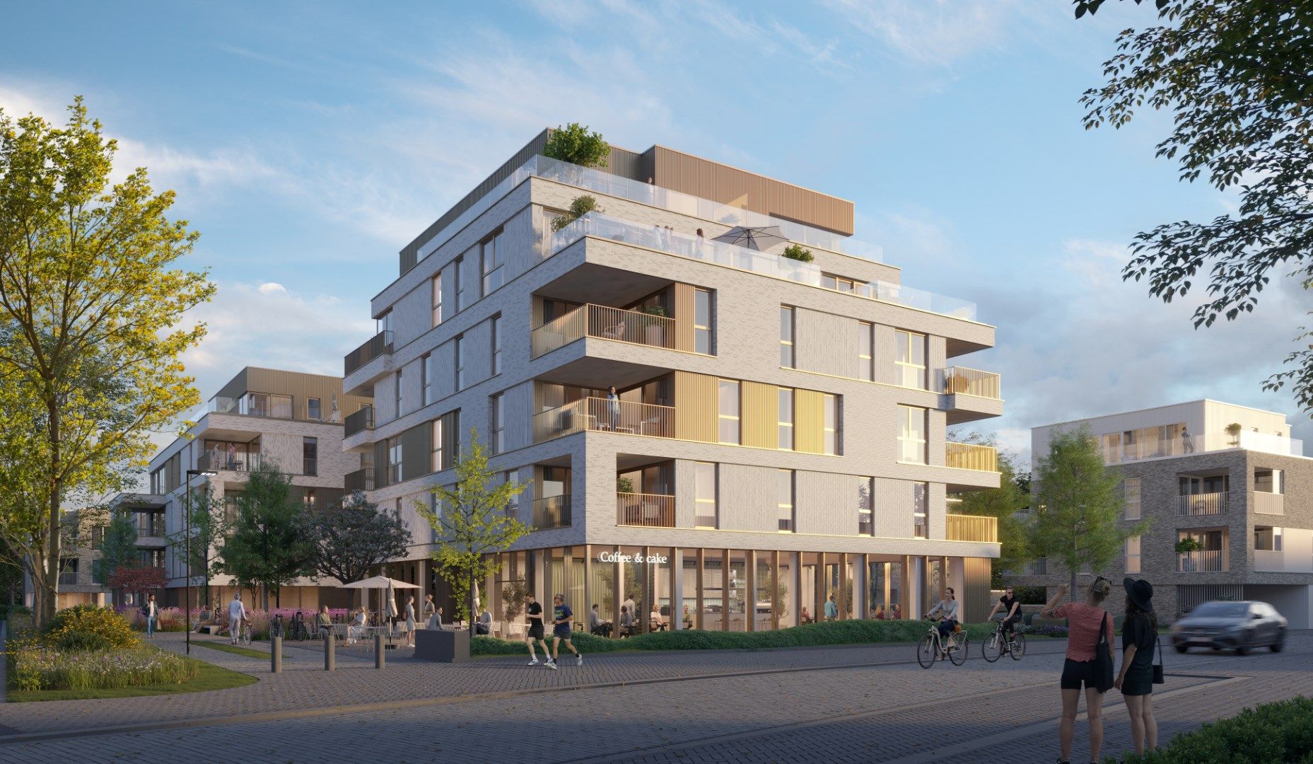 Ruim nieuwbouwappartement met terras en 3 slaapkamers in Project De KLoostertuin te Avelgem. foto 4